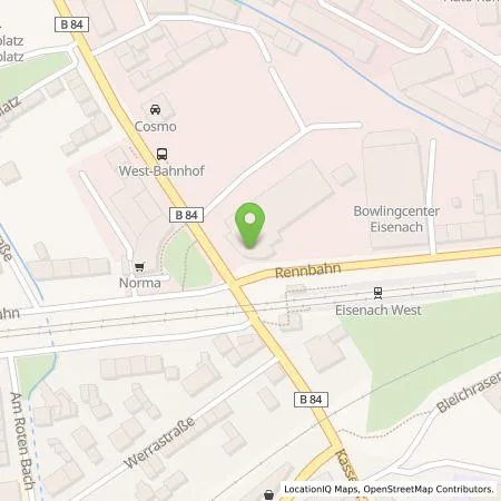 Standortübersicht der Tankstelle Langenhan GmbH in 99817 Eisenach