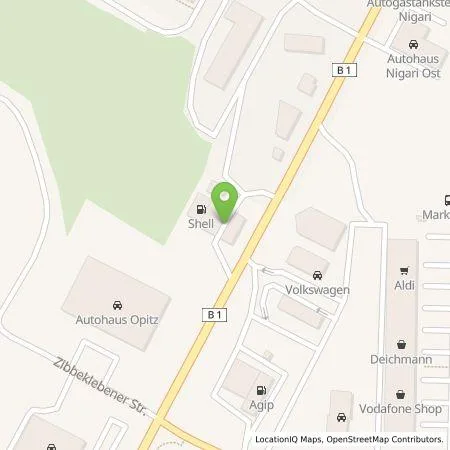 Standortübersicht der Tankstelle Shell Deutschland GmbH in 39288 Burg