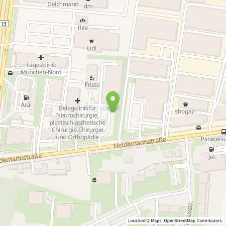 Standortübersicht der Tankstelle ALDI SÜD Immobilienverwaltungs-GmbH & Co. oHG in 80939 München