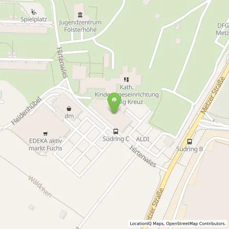 Standortübersicht der Tankstelle ALDI SÜD Immobilienverwaltungs-GmbH & Co. oHG in 66117 Saarbrücken