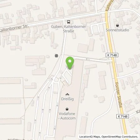 Standortübersicht der Tankstelle Kaufland Dienstleistung GmbH & Co. KG in 03172 Guben