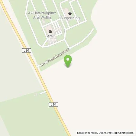 Standortübersicht der Tankstelle EnBW mobility+ AG und Co.KG in 14778 Wollin