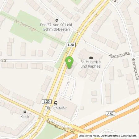 Standortübersicht der Tankstelle EnBW mobility+ AG und Co.KG in 45136 Essen