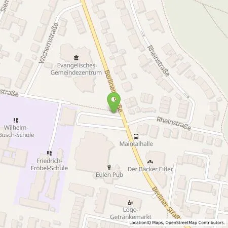 Standortübersicht der Tankstelle Maintal-Werke GmbH in 63477 Maintal