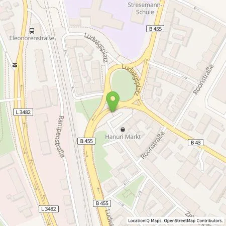 Standortübersicht der Tankstelle ESWE Versorgungs AG in 55252 Mainz-Kastel