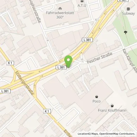 Standortübersicht der Tankstelle NEW Niederrhein Energie und Wasser GmbH in 41065 Mönchengladbach