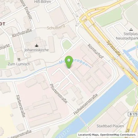 Standortübersicht der Tankstelle Sparkasse Vogtland (Anstalt des öffentlichen Rechts) in 08527 Plauen