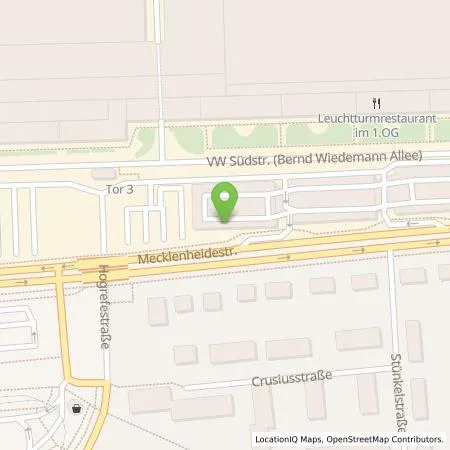 Standortübersicht der Tankstelle Volkswagen AG, Werk Hannover in 30419 Hannover