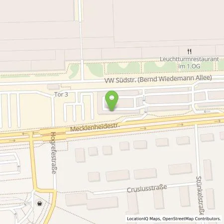 Standortübersicht der Tankstelle Volkswagen AG, Werk Hannover in 30419 Hannover