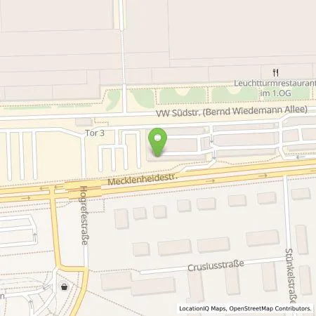 Standortübersicht der Tankstelle Volkswagen AG, Werk Hannover in 30419 Hannover