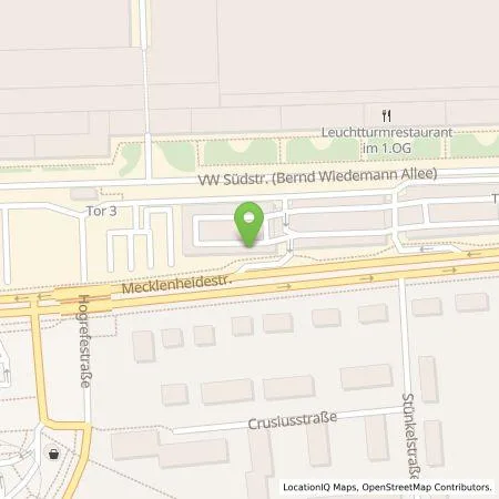 Standortübersicht der Tankstelle Volkswagen AG, Werk Hannover in 30419 Hannover