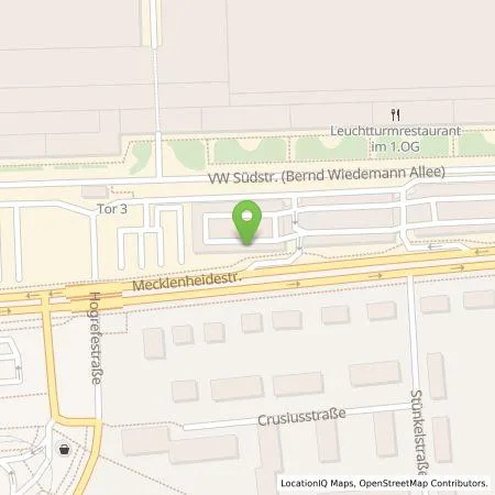 Standortübersicht der Tankstelle Volkswagen AG, Werk Hannover in 30419 Hannover