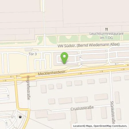 Standortübersicht der Tankstelle Volkswagen AG, Werk Hannover in 30419 Hannover