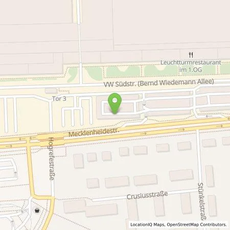 Standortübersicht der Tankstelle Volkswagen AG, Werk Hannover in 30419 Hannover