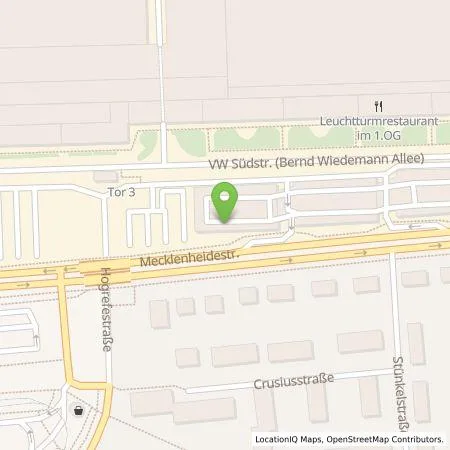 Standortübersicht der Tankstelle Volkswagen AG, Werk Hannover in 30419 Hannover