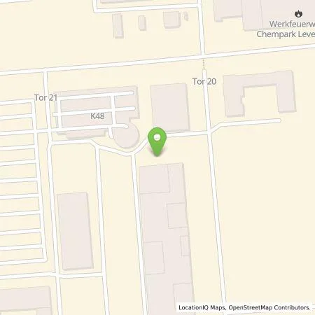 Standortübersicht der Tankstelle Currenta GmbH & Co. OHG in 51373 Leverkusen