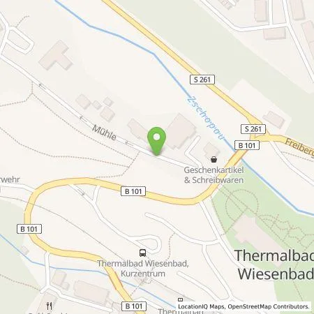 Standortübersicht der Tankstelle Stadtwerke Annaberg-Buchholz GmbH in 09488 Thermalbad Wiesenbad