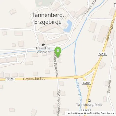 Standortübersicht der Tankstelle Stadtwerke Annaberg-Buchholz GmbH in 09468 Tannenberg