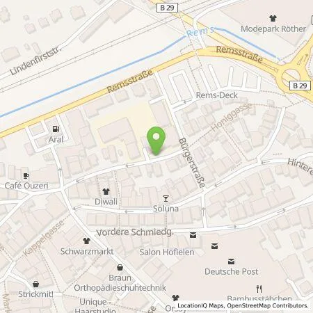 Standortübersicht der Tankstelle Stadtwerke Schwäbisch Gmünd GmbH in 73525 Schwäbisch Gmünd