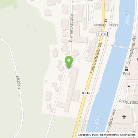 Standortübersicht der Tankstelle Märkischer Kreis - Der Landrat in 58762 Altena