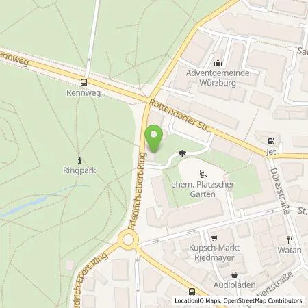 Standortübersicht der Tankstelle Meyer & Frey Rechtsanwälte (Einzelfirma) in 97072 Würzburg