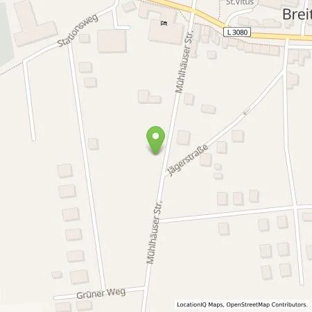 Standortübersicht der Tankstelle MÄC-Fussel in 37339 Breitenworbis