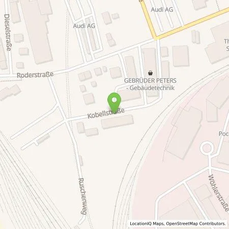 Standortübersicht der Tankstelle GEBRÜDER PETERS Gebäudetechnik SE in 85055 Ingolstadt