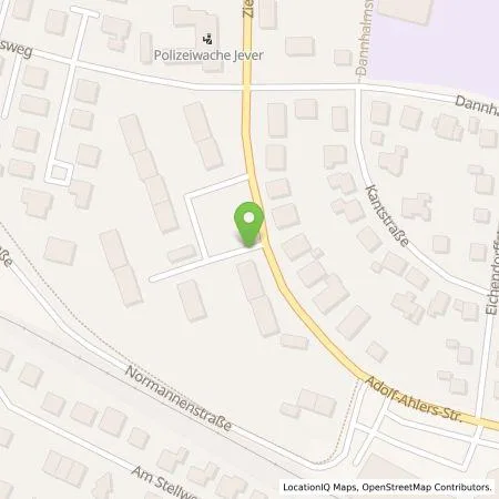 Standortübersicht der Tankstelle Wohnungsbau-Gesellschaft Friesland mbH in 26441 Jever