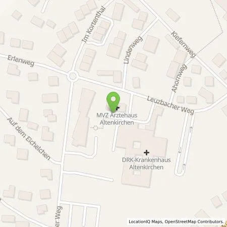Standortübersicht der Tankstelle Schwerpunktpraxis Hämatologie & Onkologie in 57610 Altenkirchen