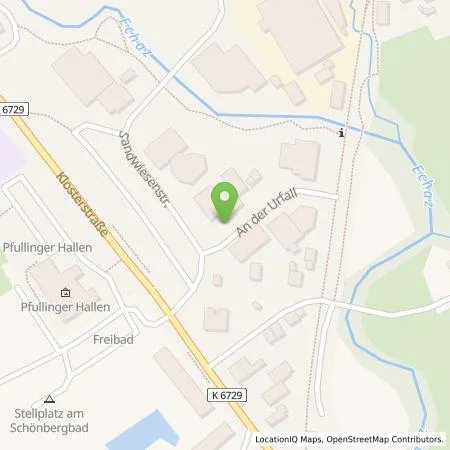 Standortübersicht der Tankstelle Fink GmbH Druck und Verlag in 72793 Pfullingen