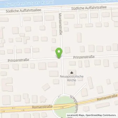 Standortübersicht der Tankstelle SWM Versorgungs GmbH in 80639 München