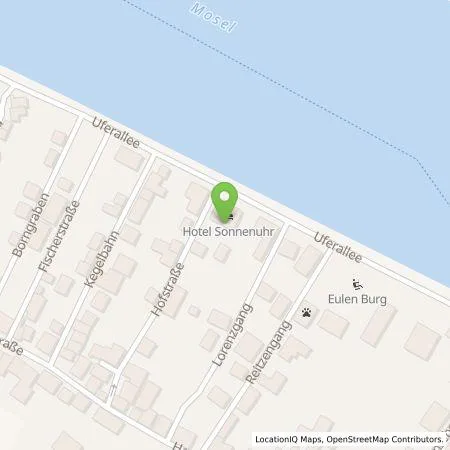 Standortübersicht der Tankstelle Moselhotel Sonnenuhr GmbH in 54470 Bernkastel-Kues