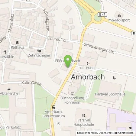 Standortübersicht der Tankstelle Sparkasse Aschaffenburg Miltenberg AdöR in 63916 Amorbach