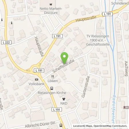 Standortübersicht der Tankstelle Thau GmbH in 78239 Rielasingen