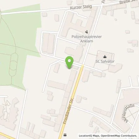 Standortübersicht der Tankstelle Torsten Sadewasser in 17389 Anklam