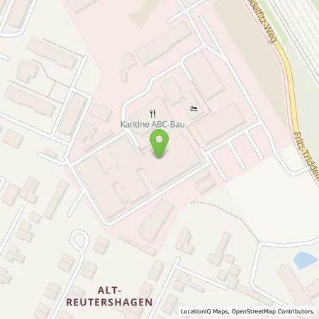 Standortübersicht der Tankstelle abc Bau ausbildungscentrum der Bauwirtschaft MV GmbH in 18069 Rostock