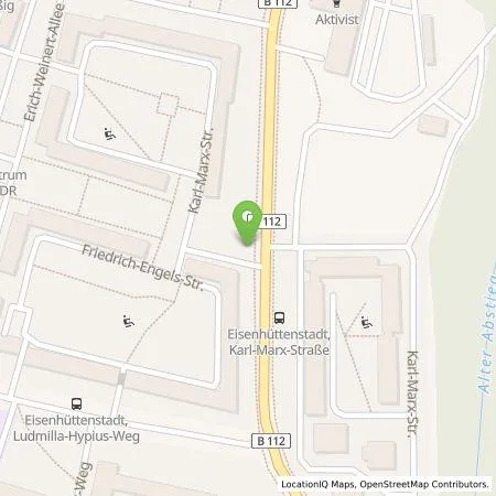 Standortübersicht der Tankstelle Stadtwerke Eisenhüttenstadt GmbH in 15890 Eisenhüttenstadt