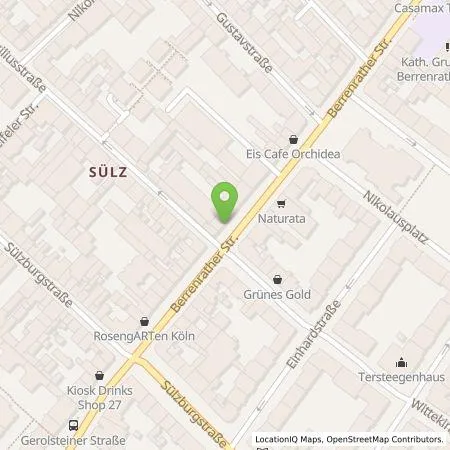 Standortübersicht der Tankstelle Ladegrün! eG in 50939 Köln