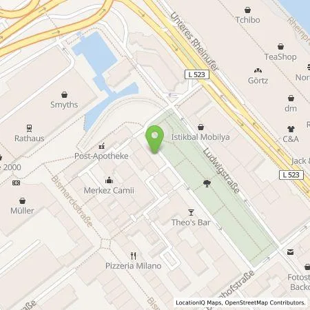 Standortübersicht der Tankstelle Technische Werke Ludwigshafen am Rhein AG in 67059 Ludwigshafen am Rhein