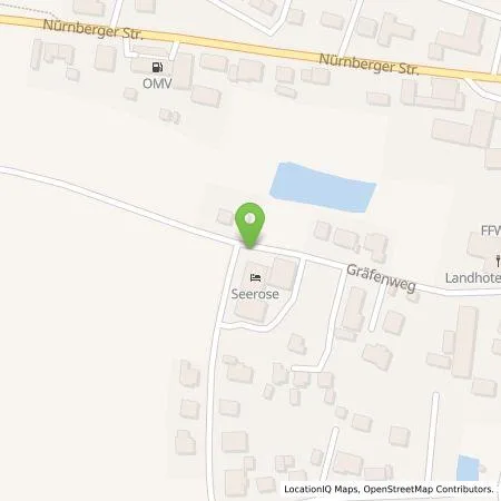 Standortübersicht der Tankstelle Peter GmbH, Landhotel u. Gasthof Seerose in 90579 Langenzenn