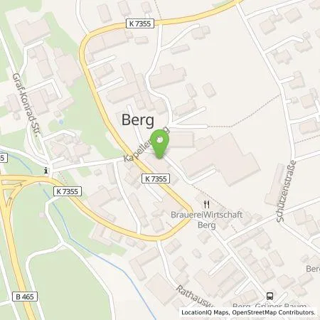Standortübersicht der Tankstelle Berg Brauerei Ulrich Zimmermann GmbH & Co.KG in 89584 Ehingen (Berg)