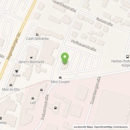 Standortübersicht der Tankstelle Autohaus J.B. Lell e.K. in 92421 Schwandorf