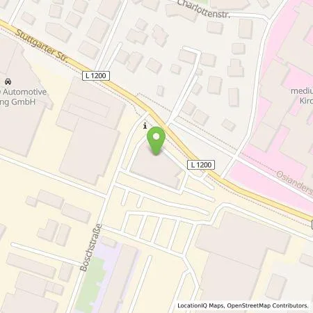 Standortübersicht der Tankstelle Autohaus Entenmann GmbH & Co. KG in 73230 Kirchheim/Teck