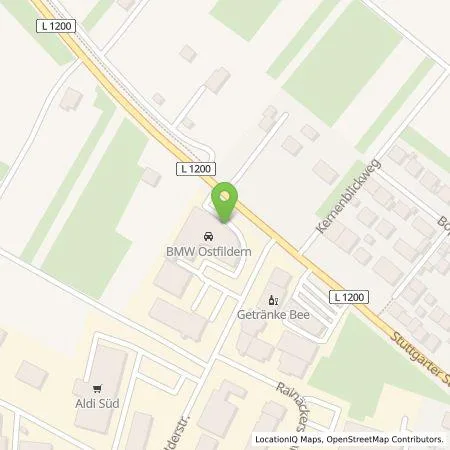 Standortübersicht der Tankstelle Autohaus Entenmann GmbH & Co. KG in 73760 Ostfildern