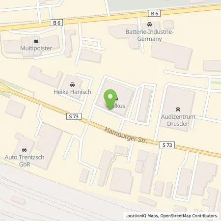 Standortübersicht der Tankstelle Autohaus Melkus GmbH in 01067 Dresden