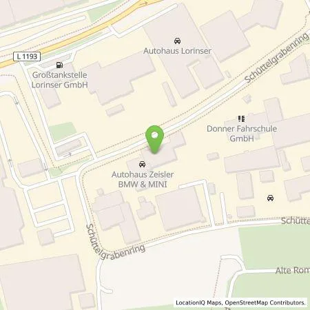 Standortübersicht der Tankstelle Autohaus Zeisler GmbH in 71332 Waiblingen