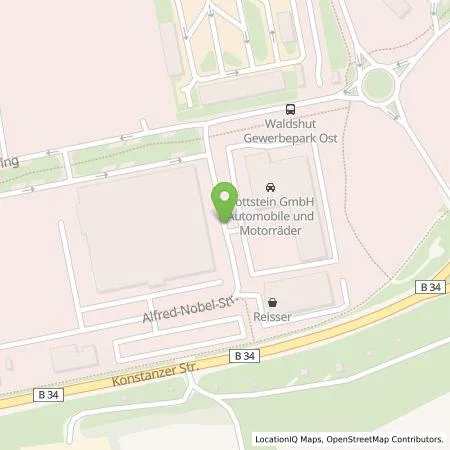 Standortübersicht der Tankstelle Gottstein GmbH Automobile + Motorräder in 79761 Waldshut-Tiengen