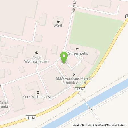 Standortübersicht der Tankstelle Autohaus Michael Schmidt GmbH in 82515 Wolfratshausen