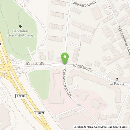 Standortübersicht der Tankstelle Autohaus Euler GmbH in 60435 Frankfurt