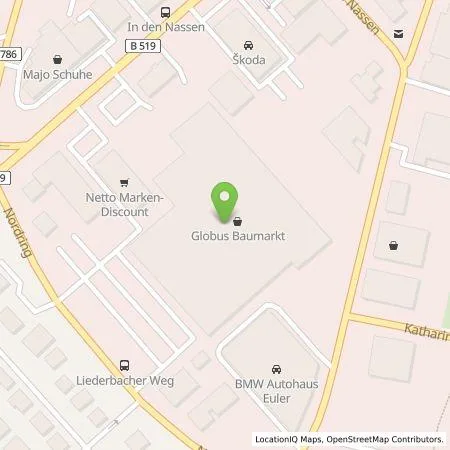 Standortübersicht der Tankstelle Autohaus Euler GmbH in 65719 Hofheim